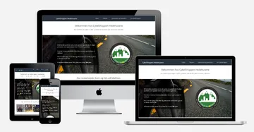 Hjemmeside til cykelshoppen-hedehusene.dk lavet af SN Webdesign