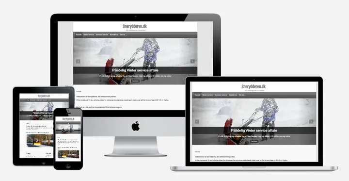 Hjemmeside til Snerydderen.dk lavet af SN Webdesign