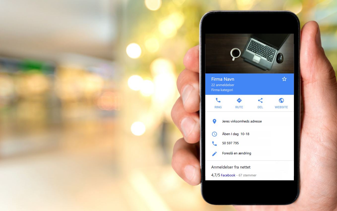 Online synlighed på smartphone via Google My Business